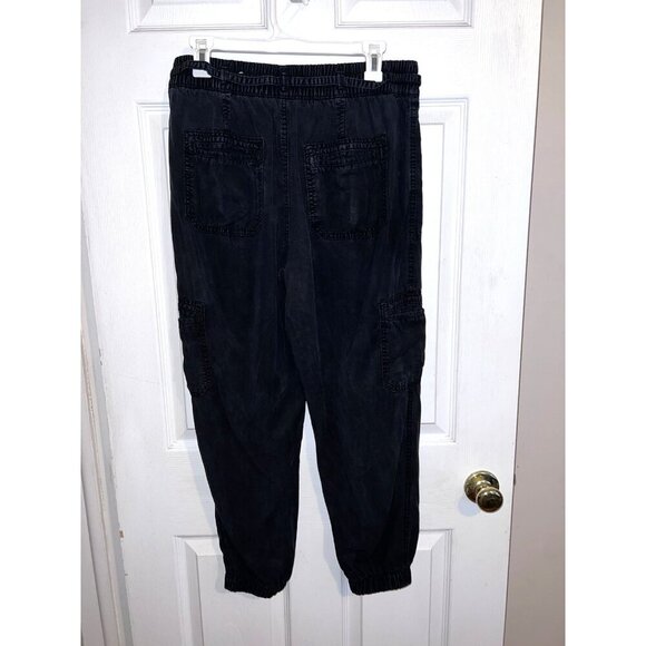 AMERICAN EAGLE OUTFITTERS Womens Black Lyocell Drawstring Jogger Pants - Picture 5 of 11